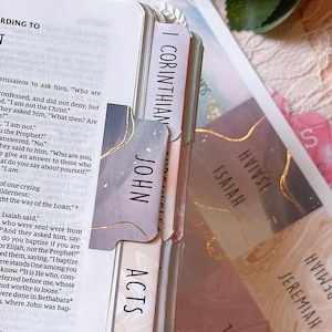Pastel Nebula Bible Tabs: Laminated, Large Print - Bible Study image 5