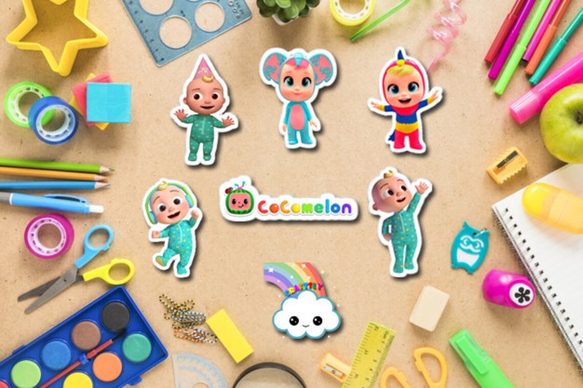 Cocomelon Character Printable Silhouette File | Etsy