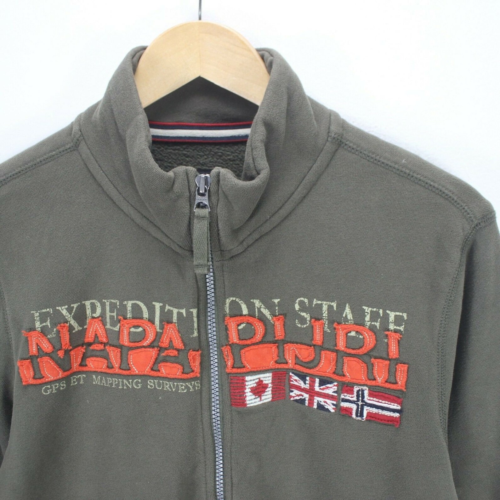 Vintage Napapijri Men's Full-Zip Cardigan Green Size M Big | Etsy