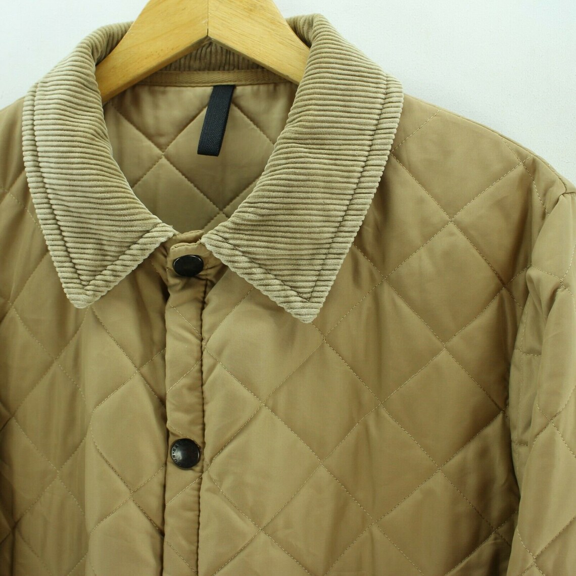 Barbour Men's Quilted Jacket in Beige Size S Warm Light Etsy