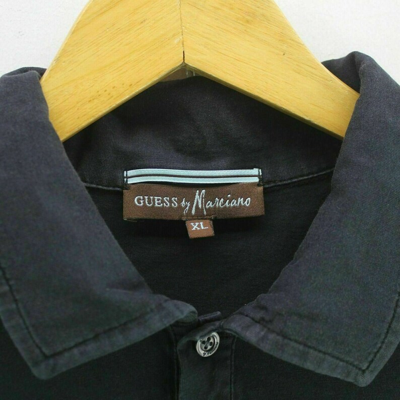 GUESS by Marciano Women/'s Polo Shirt in Dark Blue Size XL Short Sleeve EF5489