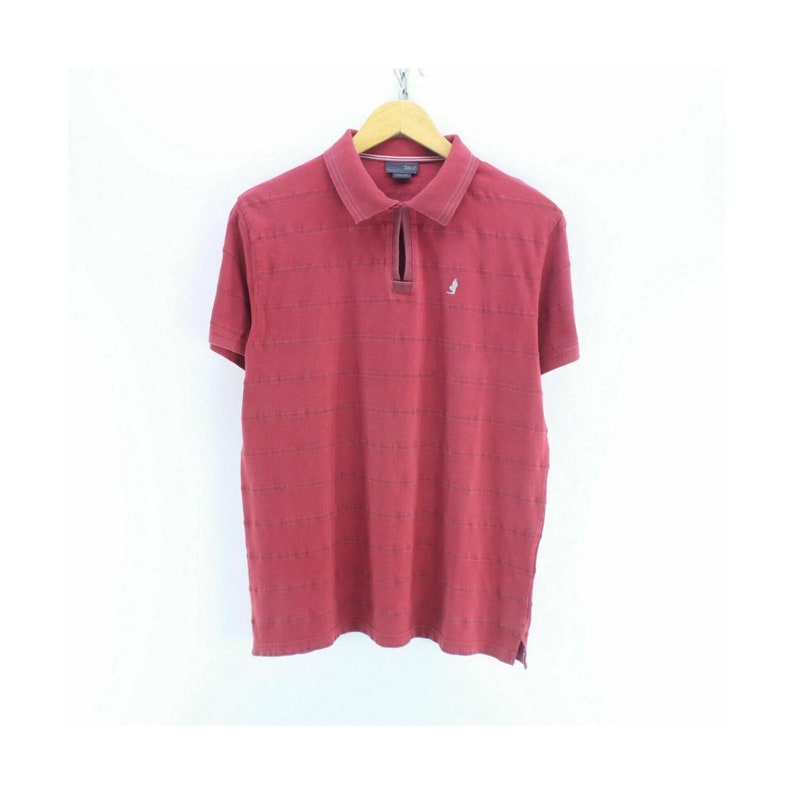 Vintage Marlboro Classics Polo Shirt Pink Size M Short Sleeve Striped EF5710
