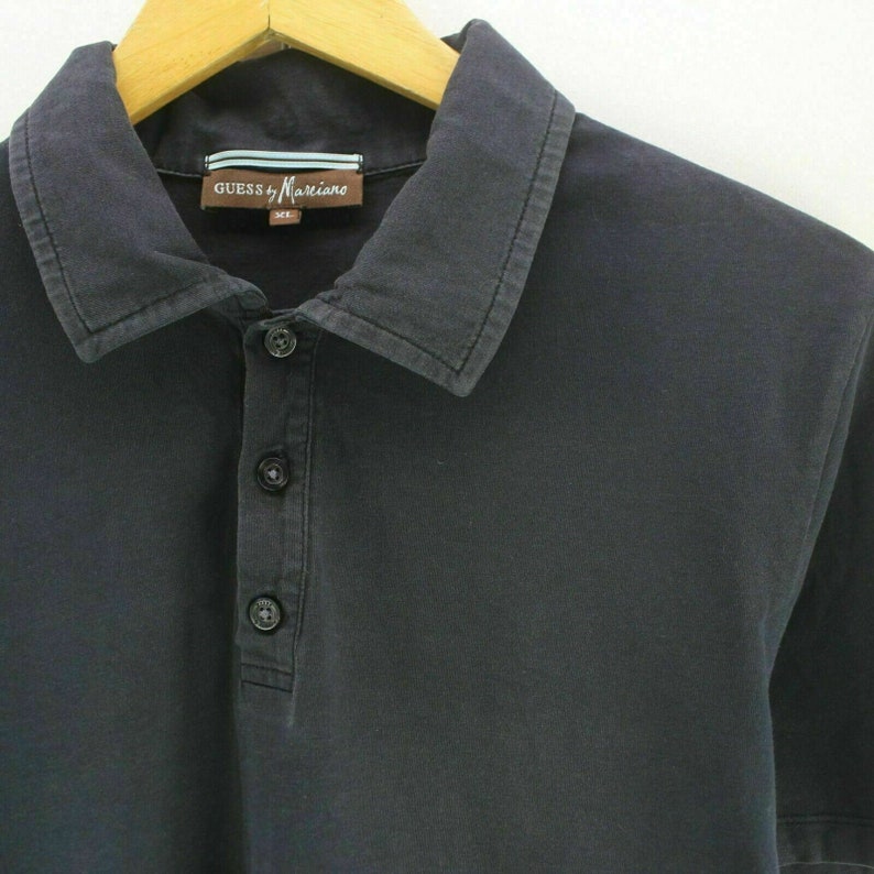 GUESS by Marciano Women/'s Polo Shirt in Dark Blue Size XL Short Sleeve EF5489