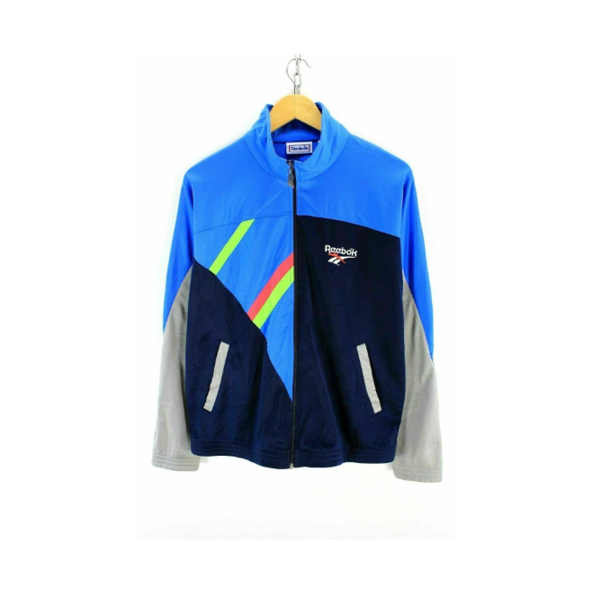 reebok tracksuit blue