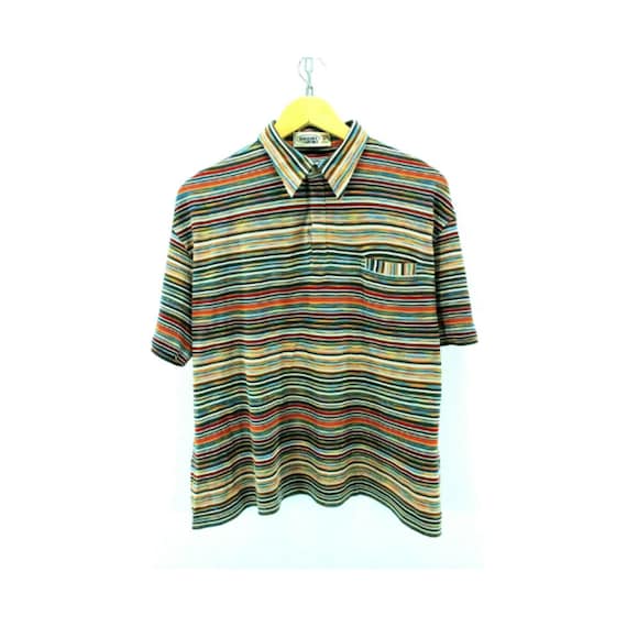 Vintage Missoni Sport Polo Shirt Size M L Oversize