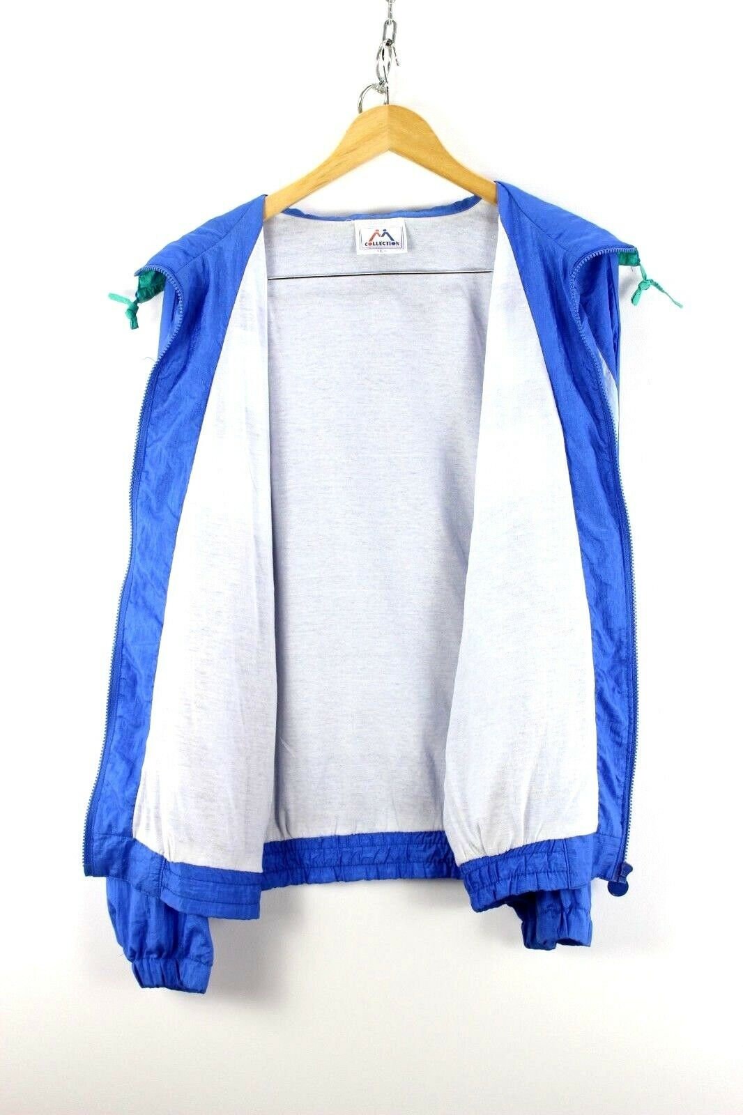 Vintage Mens Retro Tracksuit TOP Size L Full Zip Running Etsy