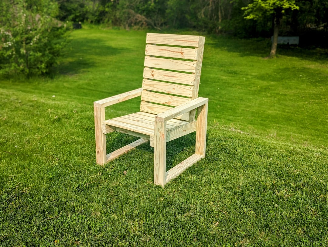 DIY Patio Chair Woodworking Plans Etsy