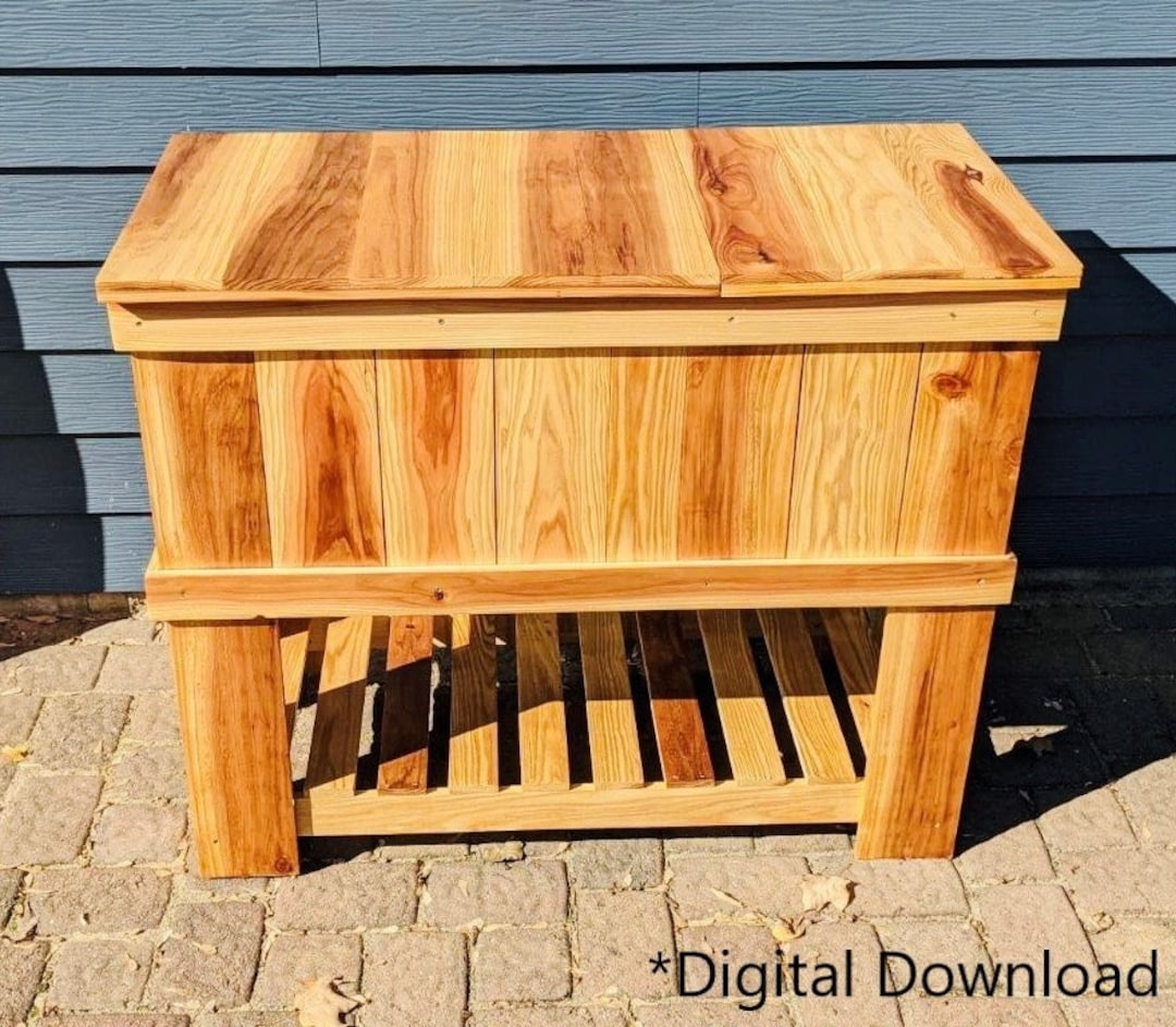 DIY Cooler Box Woodworking Plans Etsy