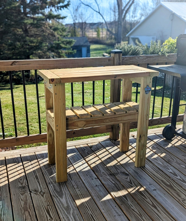 Easy DIY Grill Side Table Etsy