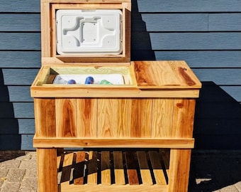 DIY Cooler Box Woodworking Plans - Main Image