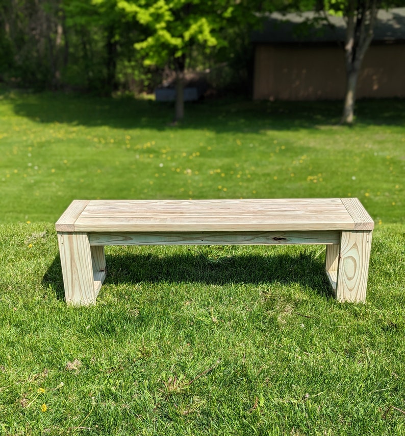 Easy DIY Patio Bench Woodworking Plans Etsy