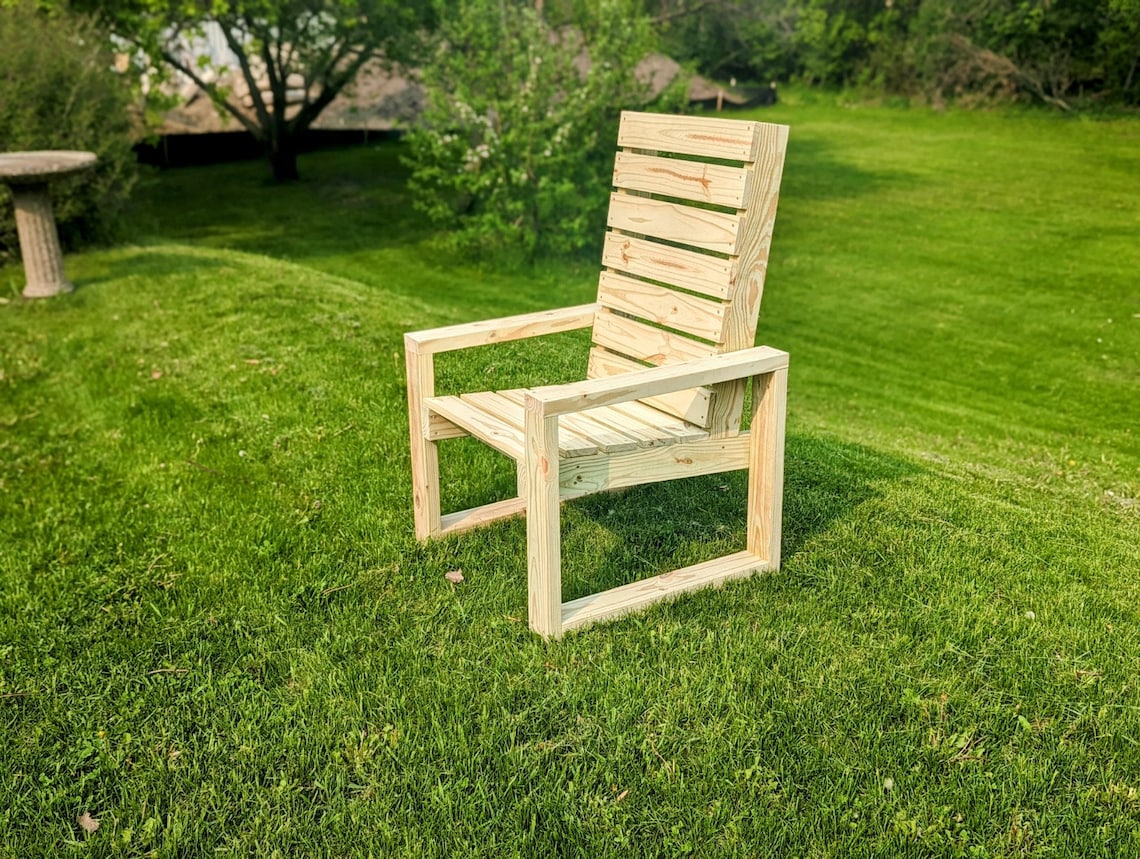 DIY Patio Chair Woodworking Plans Etsy
