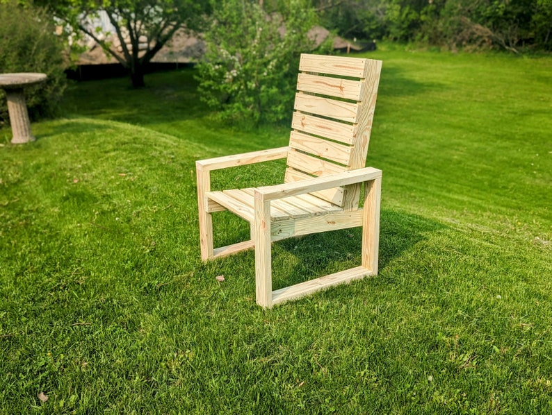 DIY Patio Chair Woodworking Plans Etsy