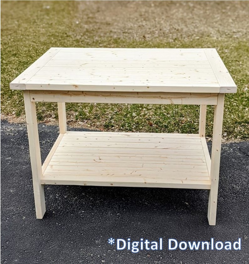 Easy DIY 2x4 Table Woodworking Plans Etsy