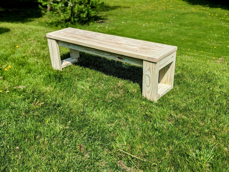 Easy DIY Patio Bench Woodworking Plans Etsy