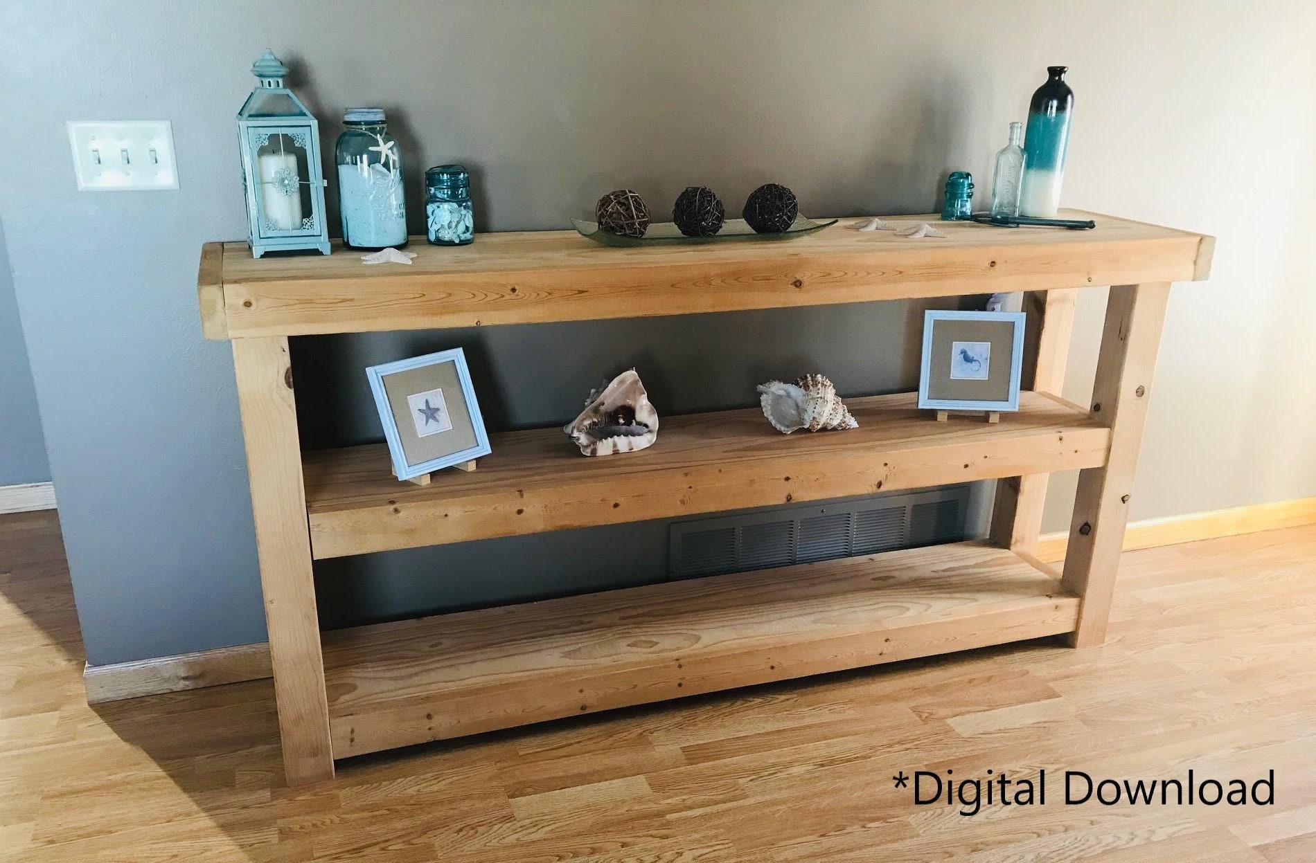 Rustic Sofa Table Plans