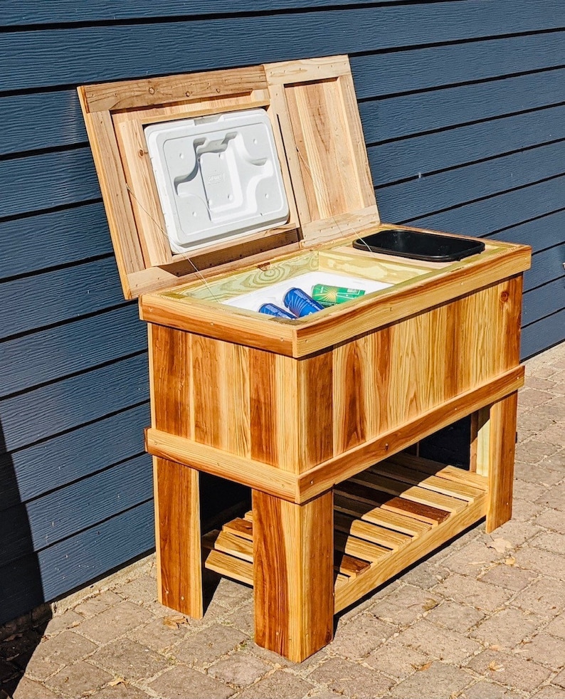 DIY Cooler Box Woodworking Plans Etsy