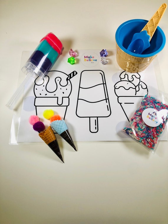 Ice Cream Sundae Play Dough Kit - Etsy