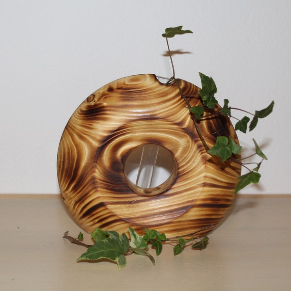 Design Holz Vase, Deko Vase, Holz Vase, Hand gedrechselt