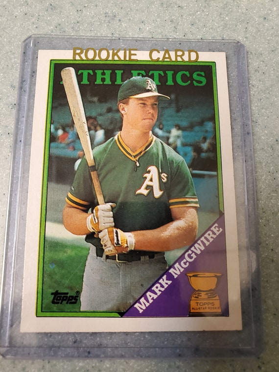 1988 Topps Vintage Baseball Card 580 Mark Mcgwire Rookie Car