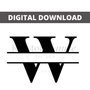 May include: Black and white split monogram design featuring the letter "W" with the text "Kistler Family Est. 2018"