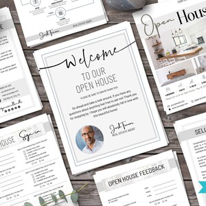 Open House Bundle | Real Estate Marketing Materials | Open House Sign In | Real Estate Marketing | Canva Template | Buyer Guide | Open House