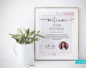 Welkomstbord voor open huis | Vastgoedvlieger | Open Huis Marketing | Huiskoper teken | Makelaarsmarketing | Welkomstbord | Huis aanmelden |