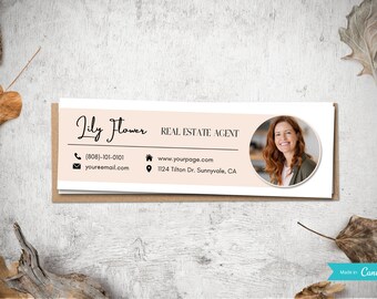 E-mailhandtekening | Gmail-handtekening | E-mail onroerend goed | E-mail Canva-sjabloon | Digitale handtekening | Aangepaste handtekening