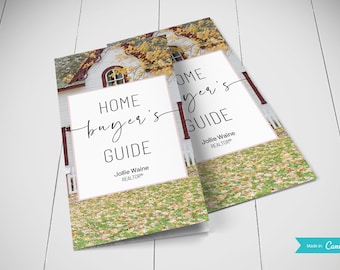 Home Buyer Brochure | Editable Canva Template | Real Estate Marketing | Double-Sided Tri-Fold Brochure | Buyer Guide | Open House