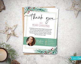 Kerstkaart voor makelaar | Vastgoedmarketing | Makelaarsmarketing | Makelaar Bedankt | Vrolijke kerstkaart | Kerst in onroerend goed