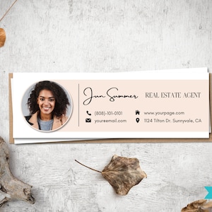 Email Signature | Gmail Signature | Real Estate Email | Email Canva Template | Digital Signature | Custom Signature