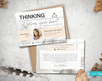 Thinking Of Selling Home Postcard l Real Estate Postcard l Selling Home Postcard l Realtor Selling Home l Realtor Marketing l Postcard