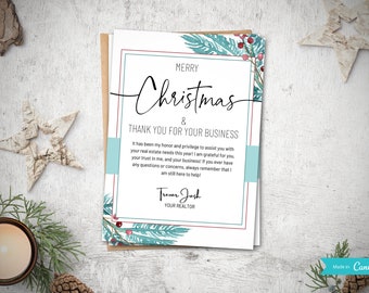 Kerstkaart voor makelaar | Vastgoedmarketing | Makelaarsmarketing | Makelaar Bedankt | Vrolijke kerstkaart | Kerst in onroerend goed