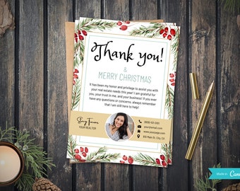 Kerstkaart voor makelaar | Vastgoedmarketing | Makelaarsmarketing | Makelaar Bedankt | Vrolijke kerstkaart | Kerst in onroerend goed