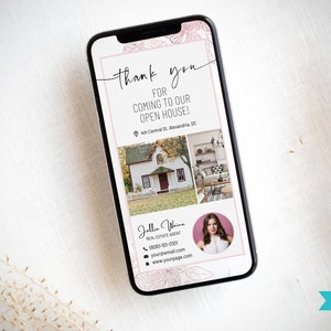 cartões de agradecimentos de Digitas | Cartão de visita dos bens imobiliários | cartões de agradecimentos da casa aberta | Marketing Imobiliário | Empreendedor | Convite