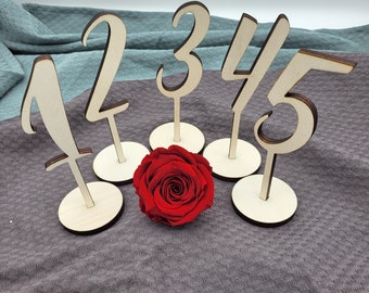 Table number wedding set | Birthday table decoration | Wooden decoration for the dining table | Place numbers wedding table | Wedding decoration