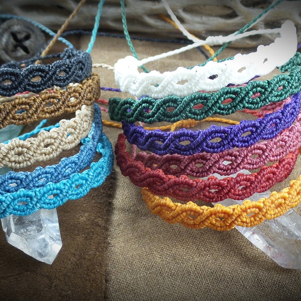 bracelets tissés macramé