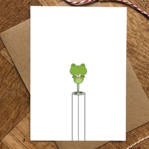 Carte de vœux Frog