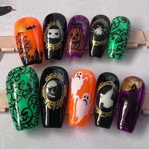 ハロウィンのネイルプレス