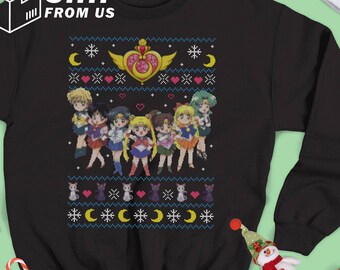 Sailor Moon Christmas Sweater - Etsy