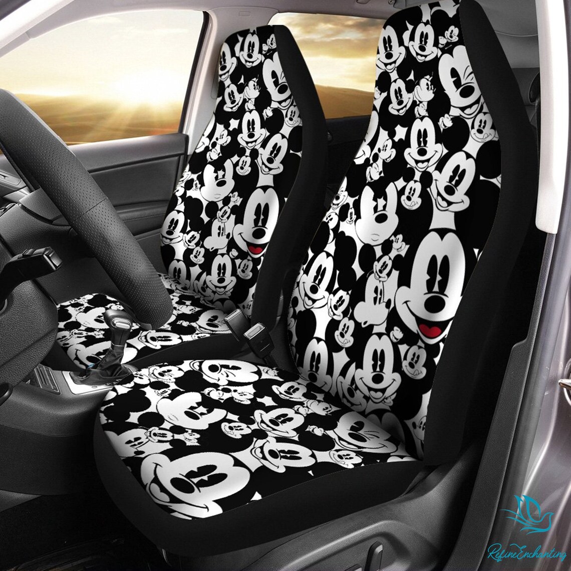 Disney Mickey Mouse Car Seat Covers Set Universal Fit For Etsy