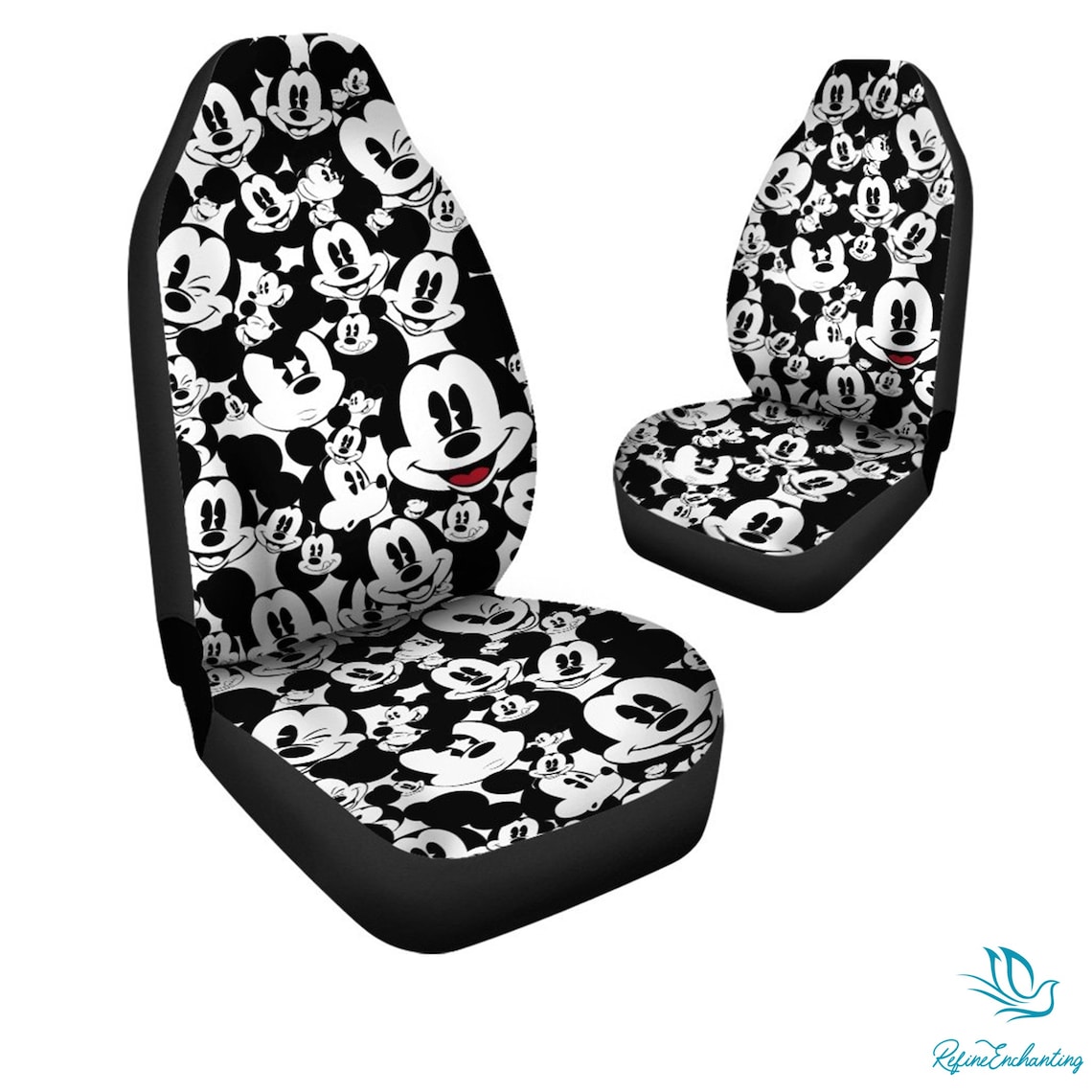 Disney Mickey Mouse Car Seat Covers Set Universal Fit For Etsy
