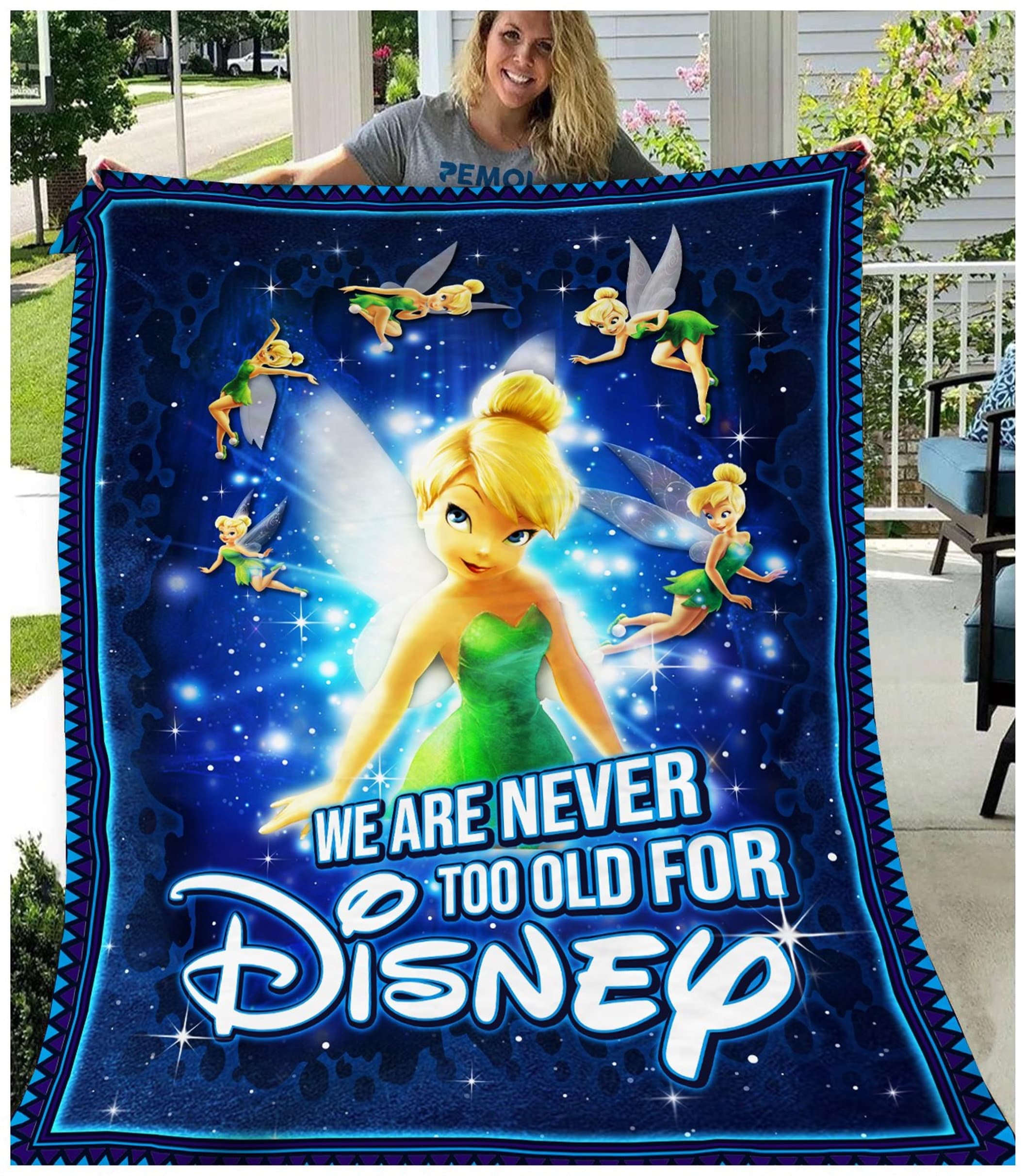Discover Disney Tinker Bell Fleece Blanket Quilt, Disney Baby Blanket