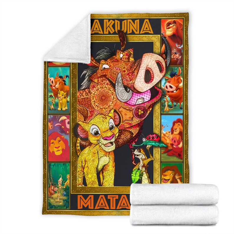 Timon and Pumpaa the Lion King Fleece Blanket Quilt Bedding Etsy