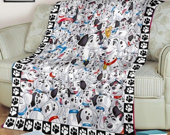 dalmatian fleece blanket