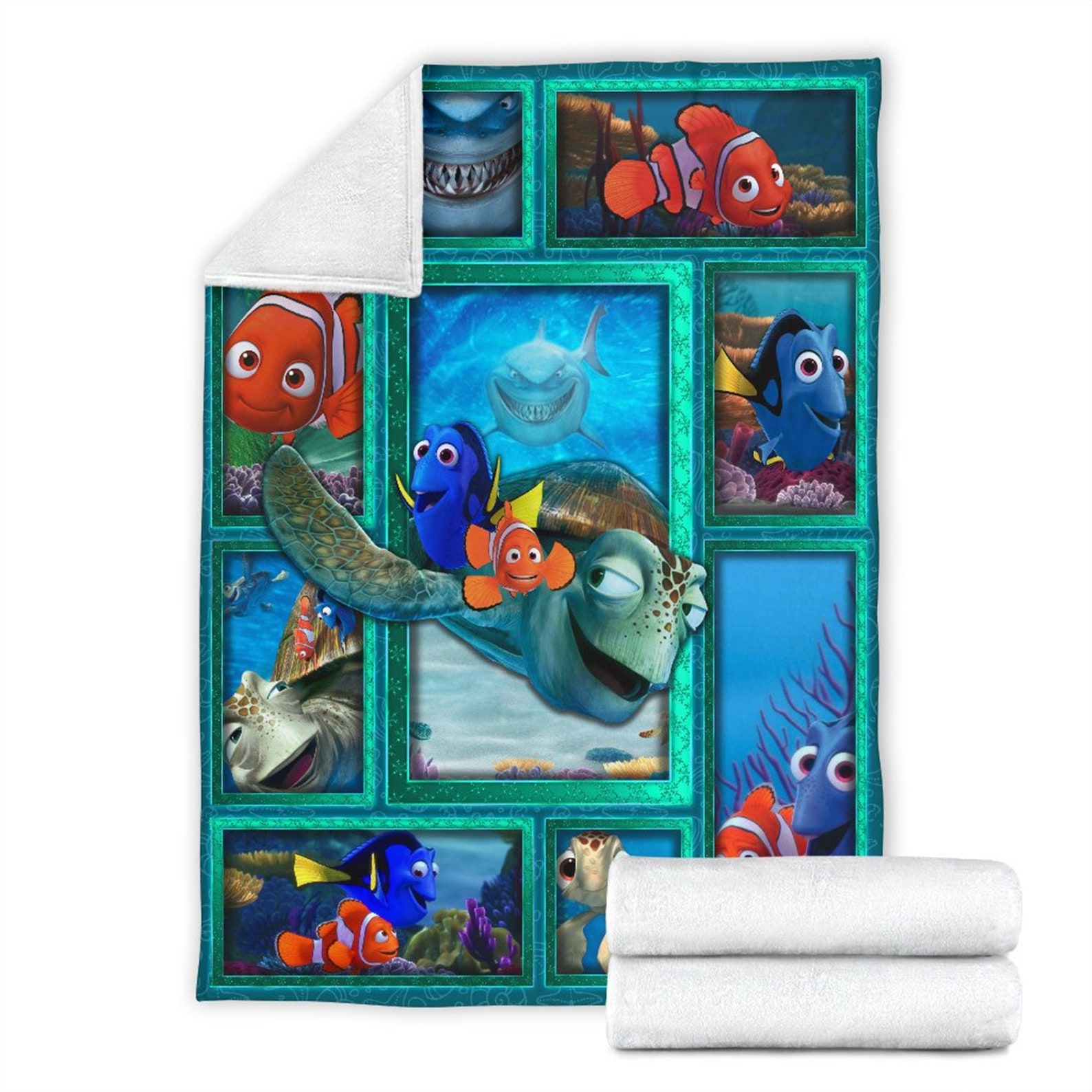 Disney Finding Nemo Fleece Blanket Quilt Disney Bedding Etsy