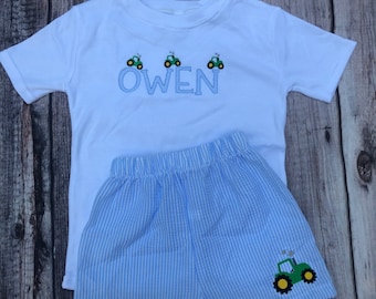 Embroidered Tractor SHIRT ONLY
