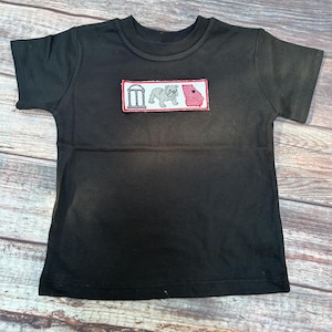Embroidered Tee ONLY  Black or White