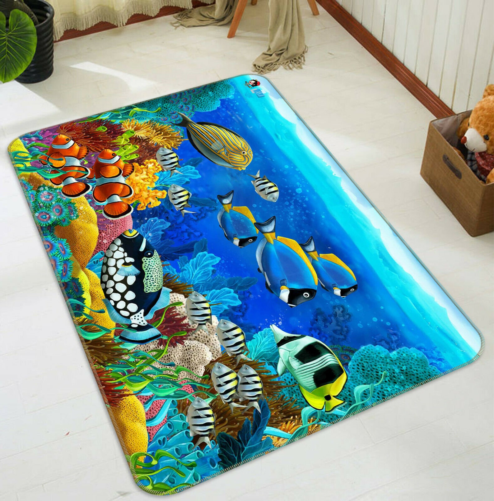 3D Ocean Fish Rug Area Rug Decorative Floor Mat Carpet Rug Etsy