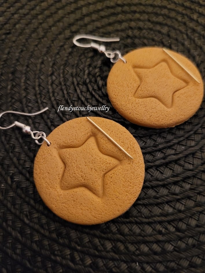 Squid Game Dalgona Candy Earrings, Squid Game Earrings, Squid